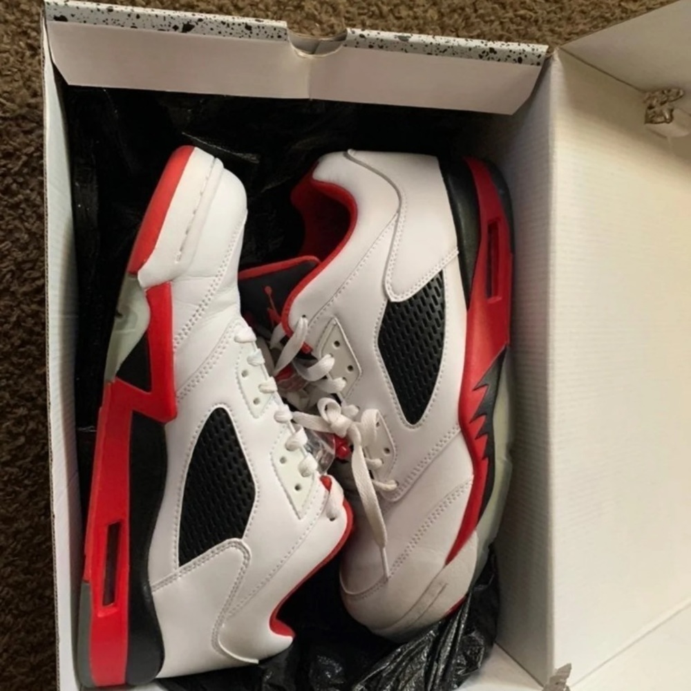 air jordan 5 fire red low